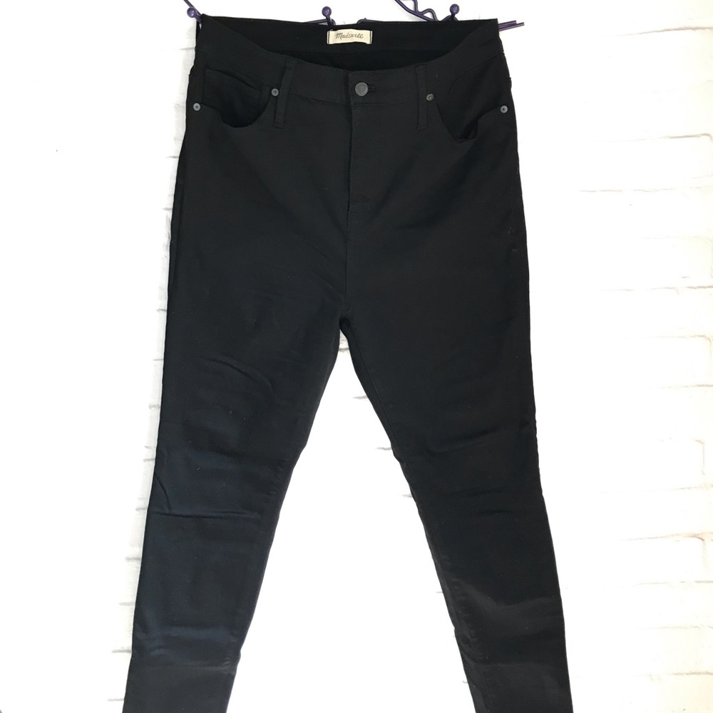 Madewell Curvy High Rise Skinny Black Jean